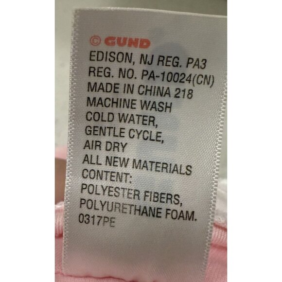 Baby Gund My First Dolly Plush 12" Pink Soft Baby Toy Embroidered Details Gift - Picture 6 of 6